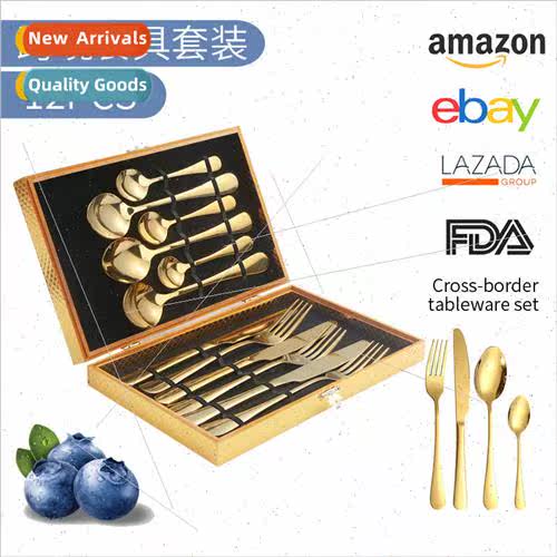 1010 Stainless Steel Cutlery 12 Piece Western Steak Knife 适