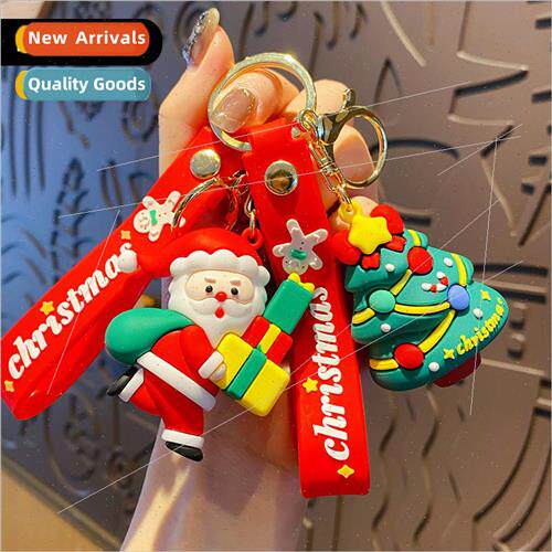 Christmas gifts cartoon drip Santa Claus elk doll keychain f
