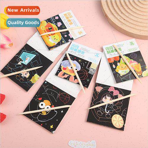 Cotton doll coloring scratch painting book creative graffiti