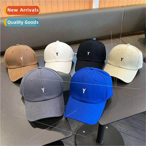 Y letters embroidery soft top baseball cap children spring a