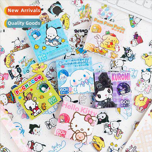 60 Sanrio Cute Stickers Kurumi Gurkha Cartoon Stickers Yukui
