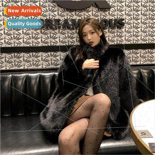 Standing collar environmentally friendly fur coat female 202