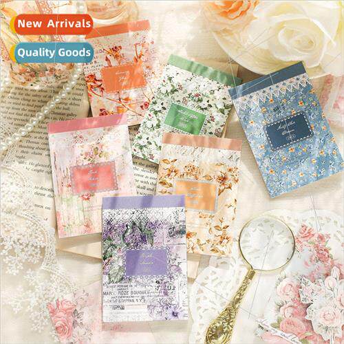 Vegetable paper book lace flower island series vintage flora