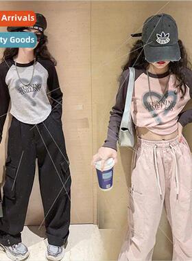 Childrens clothing girls casual suit fall  of middle and lar