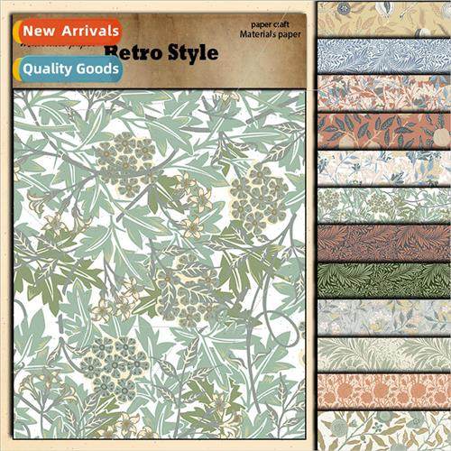 William Morris Material Paper 12 pcs  Box Decorative Double