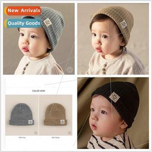 spring the baby fall and hats childrens smiley Korean