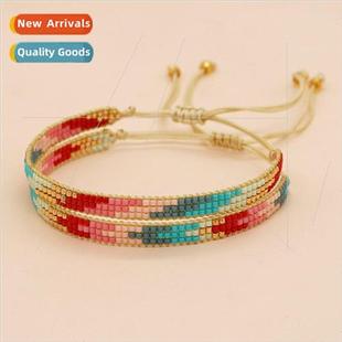 rice beads round fashion eye colors commuter mixed New woven