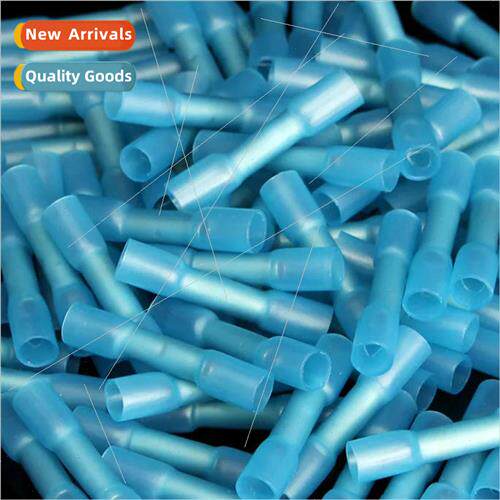 100pcs heat shrinkable butt crimp terminals wire crimp termi