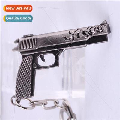 gun model  alloy metal gun model weapon 6cm keychain pendant