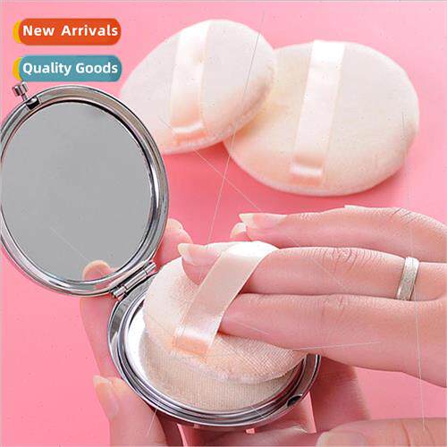 Large studio round powder puff wet and dry makeup sponge pou