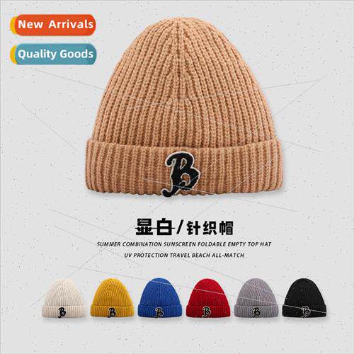Autumn and winter versatile new knitted hat female travel fa