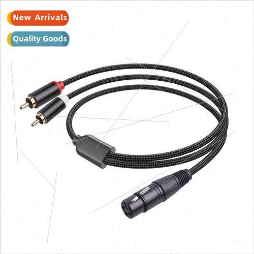 Y-type ca female to double RCA male three core XLR female to
