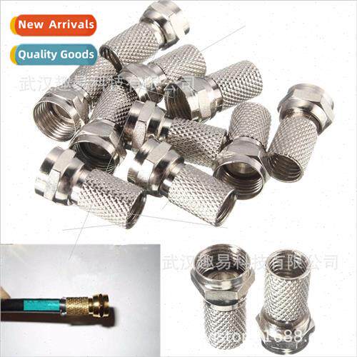 All Copper 10pcs pack lver Cable TV Connector Coaxial Cable