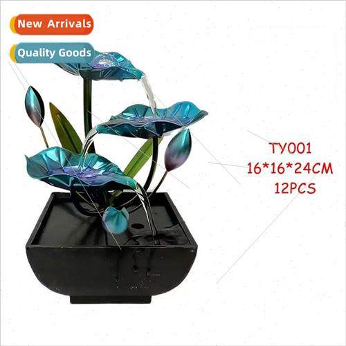 Desktop running water small ornaments iron ornaments light l