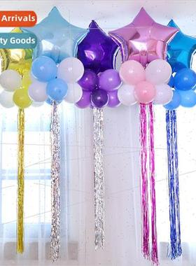 Pentagram rain silk birthday decoration scene layout kinderg