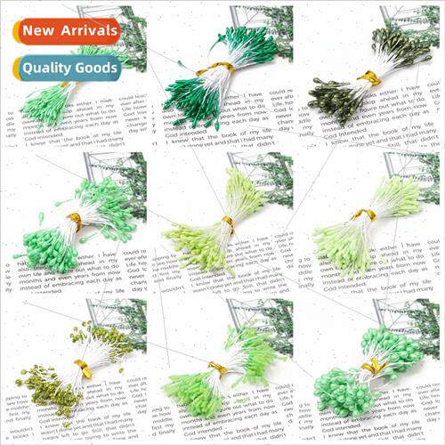 Green simulation flowers foam flower core pistil fruit diy h