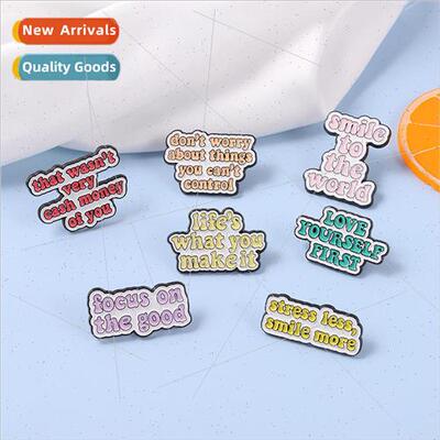 Personalized mple Alphabet Sentence Series Alloy Baking Lacq