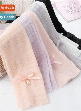 Womens summer solid color bubble ice silk breathable sunscre