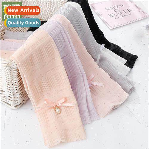 Womens summer solid color bubble ice silk breathable sunscre