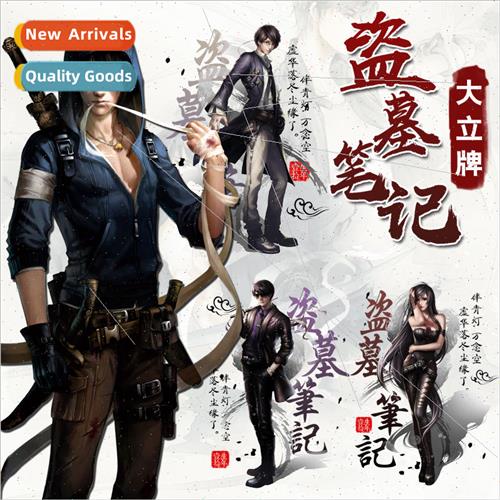 Anime large standing card Tomb Raider Notes characters ornam