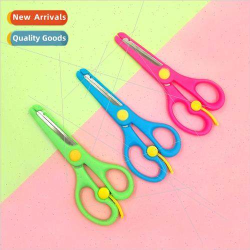 Childrens safety handmade scissors plastic spring scissors d