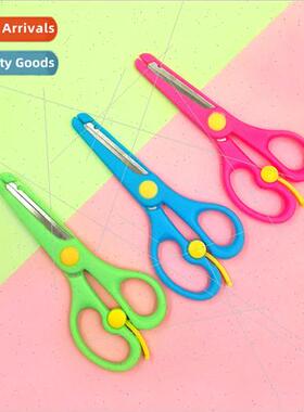 Childrens safety handmade scissors plastic spring scissors d