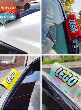 Ola black cat good cat wash label  stickers car rear Lego Ma