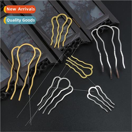 New headdress hairpin hairpin diy homemade four teeth comb b