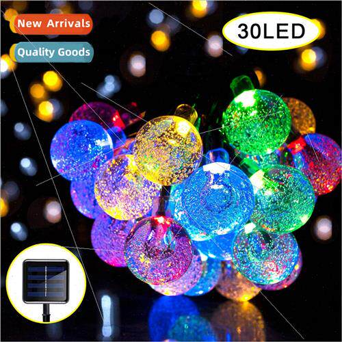 New Solar Bubble Ball ghts String 30LED Colorful ghts Christ