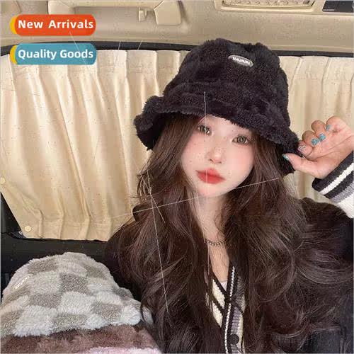 Hat womens fall and winter windproof fisherman hat thickened