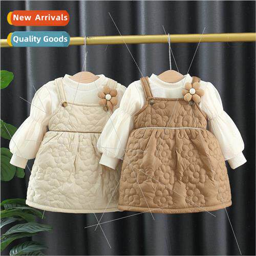 Girls winter suit baby winter  of 适用eign- cotton jacket ha