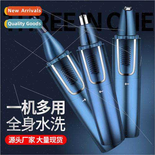 Water Wash Nose Hair Trimmer 3-in-1 Nose Hair Trimmer Mens E