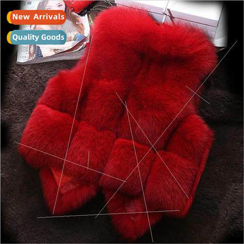 2021 fall and winter new Korean  of the female imitation fur