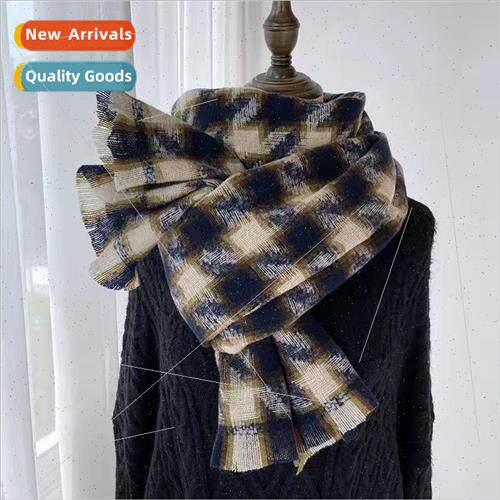 Thousand birds nest scarf female winter new Korean  of the n