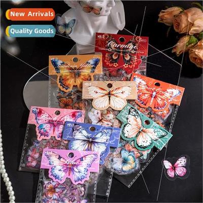 Butterfly Collage Story Series Vintage Colorful Butterfly Fl
