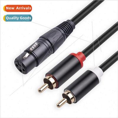 New Oxygen-free copper conductor XLR female to dual RCA male
