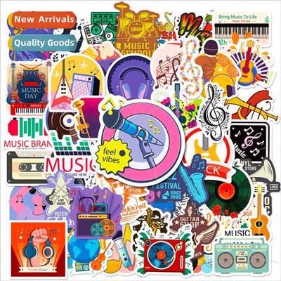 50 pcs of childrens stickers headphones music not heavy comp