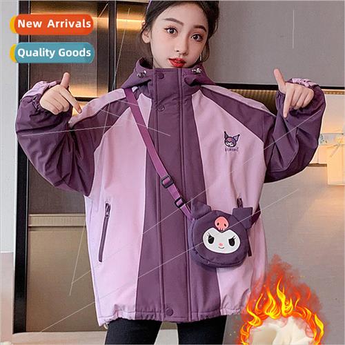 Girls fall and winter padded rushing jacket 2023 new middle