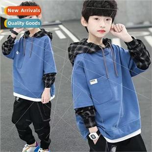 spring and fall Childrens sweater boys clothes 2023 clothing