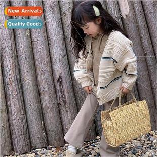girls new sleeve lantern sweater the Korean fall 2023