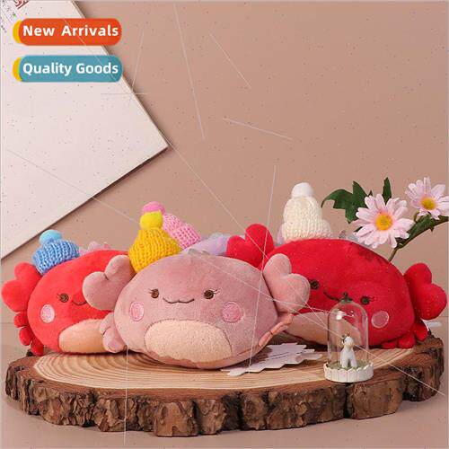 Plush flowers crab pendant cute plush doll dolls schoolbag c