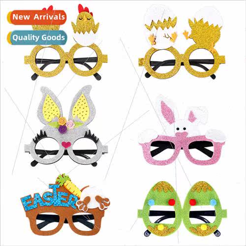 2023 New Easter Decoration Glasses Childrens Holiday Party D