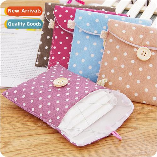 Sanitary napkin storage bag large capacity student girls cut