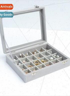 Velvet Small Jewelry Box Ring Earring Pendant Organizer Jewe