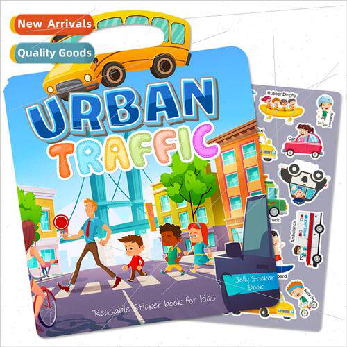 Creative childrens DIY transportation puzzle class early edu