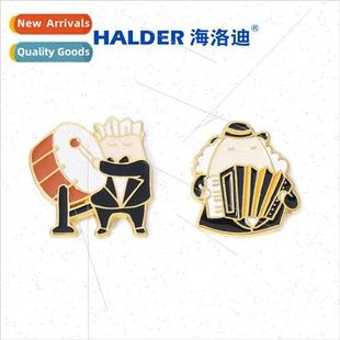 Metal Badge Symphony Music Drums Fingermen Orchestra Acco