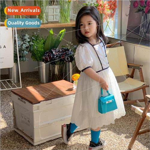 Girls dress summer childrens 适用eign- princess dress Korean