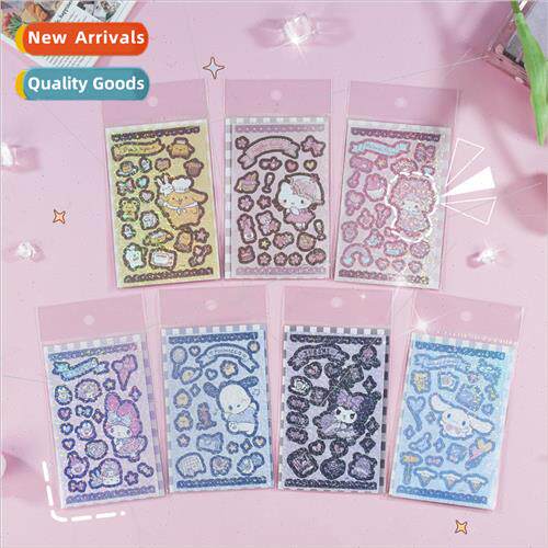 Cute Sanrio Guca Guca Plate Stickers INS cartoon DIY handboo