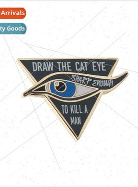 Taylor Swift song art badge creative one-eyed alphabet brooc