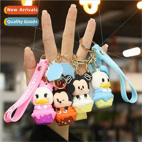 Cartoon Mickey Minnie large small doll keychain cute bag cha